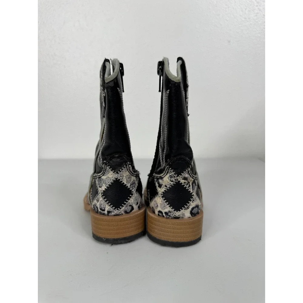 Blazin Roxx Miley Patchwork Western‎ Boots Toddler Size 4.5